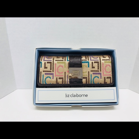 Liz Claiborne Handbags - LIZ CLAIBORNE HERITAGE MOSAIC TRI-FOLD WALLET